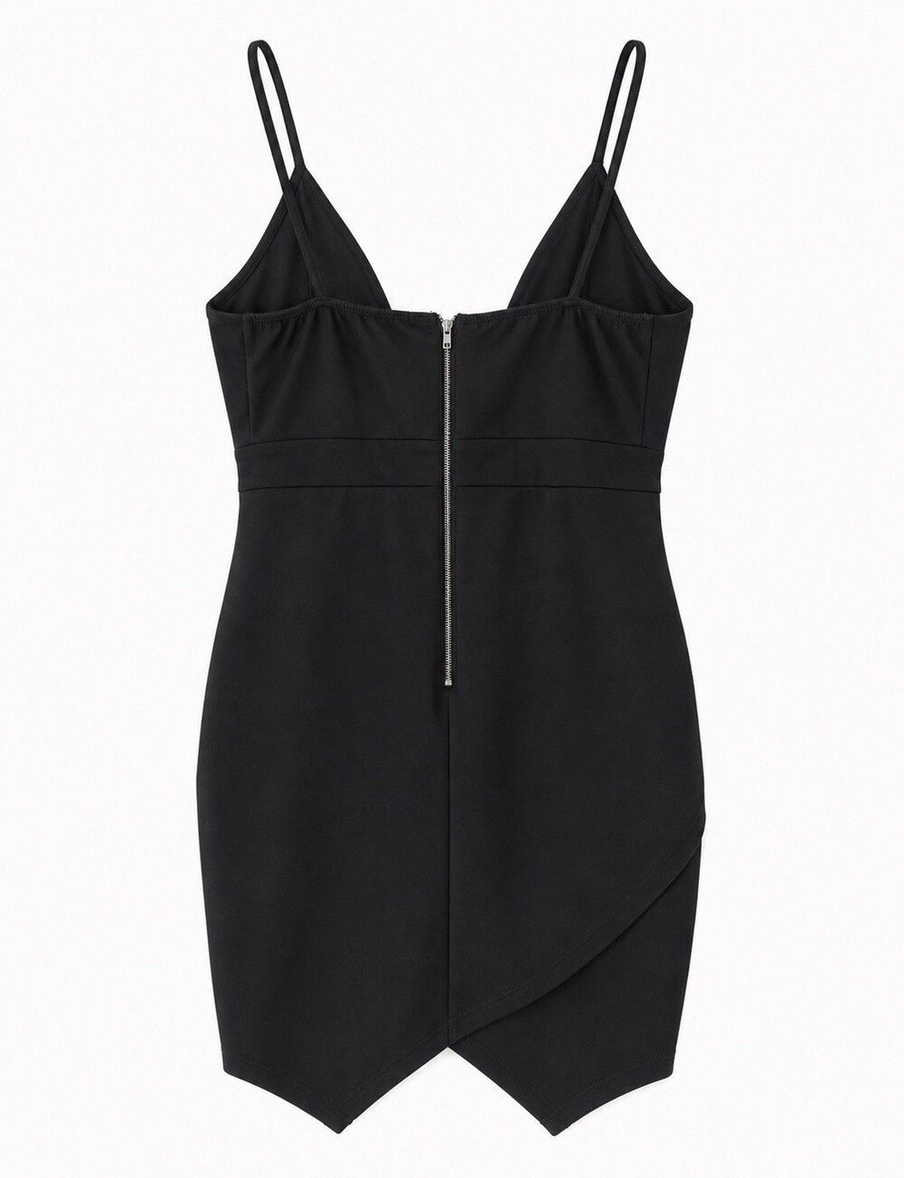 Charlotte Russe Black Bodycon Gold Buckle Dress M - Picture 3 of 7